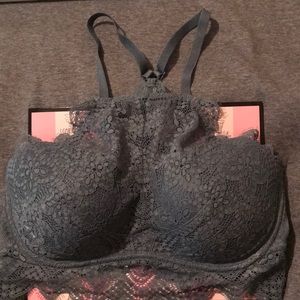 Pink by VS Push-Up High Lace Bra